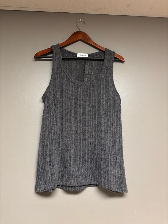 Gilli Tops - Gilli Charcoal  Knit Tank